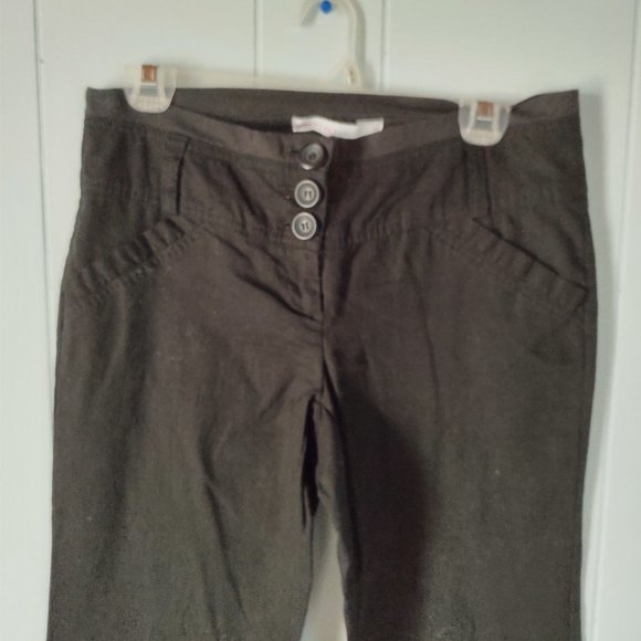 Smart Set Black Linen Blend Pants - Picture 4 of 7